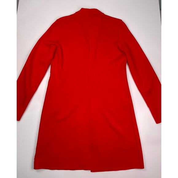 NWOT Carolina Belle Montréal Red Button Front Coat Size M - Picture 4 of 7